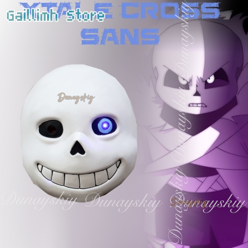 Black Face Mask Pack - UNDERTALE Game XTALE Cross Sans Косплей