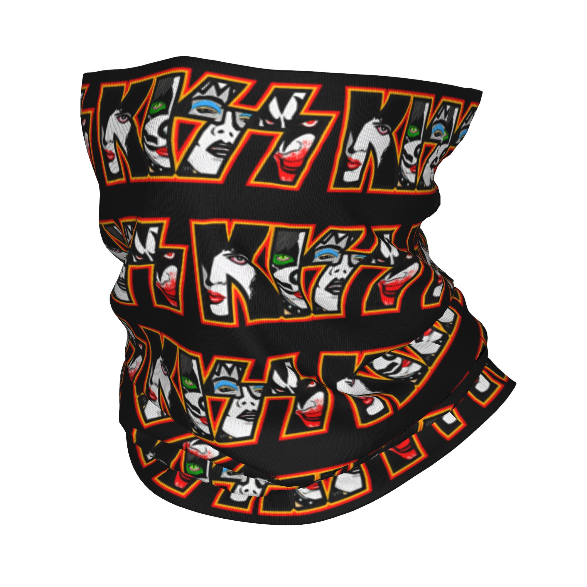 Neck Gaiter Face Cover - Изготовленные на заказ хэви-метал рок K-Kisses