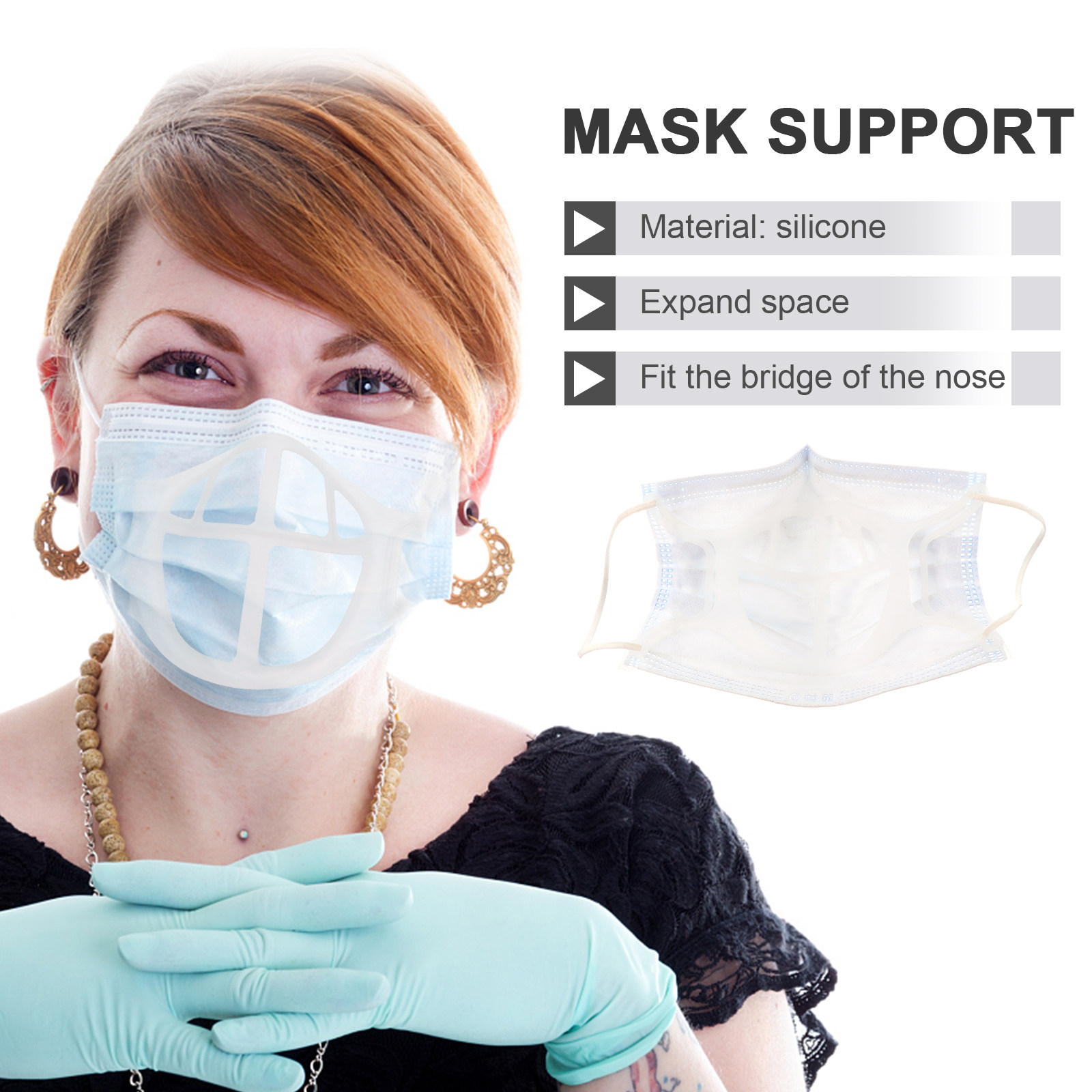 5 шт. дышащих держателей для м – обзор и цена Silicone Mask Bracket