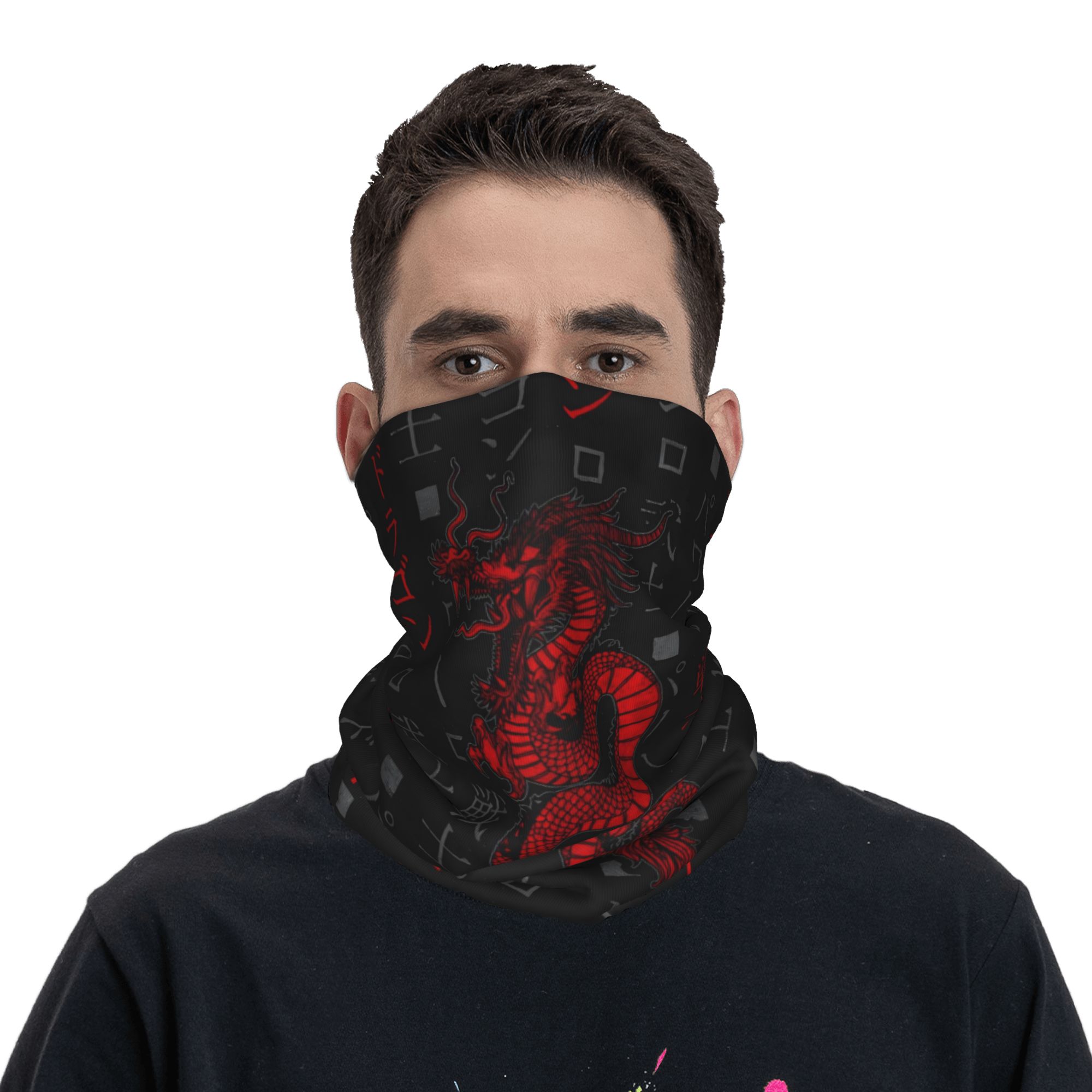 Бандана с изображением красног – обзор и цена Neck Gaiter Face Cover